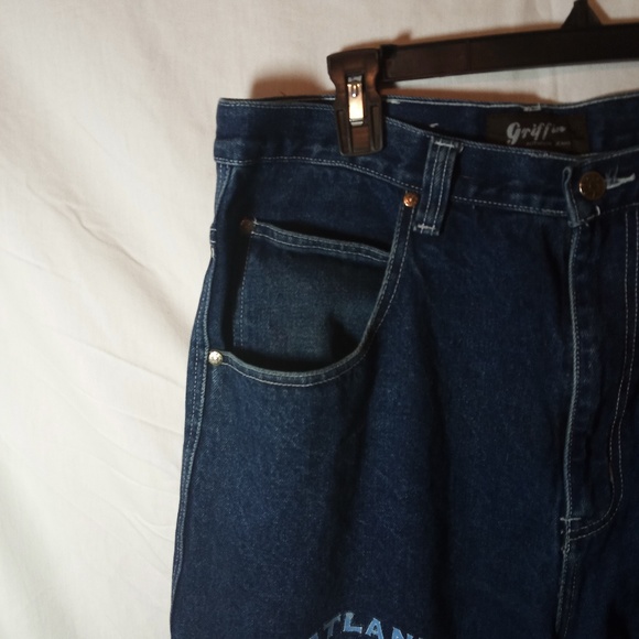 Men's jeans 34x28 ATL sport teams jeans - Picture 2 of 8